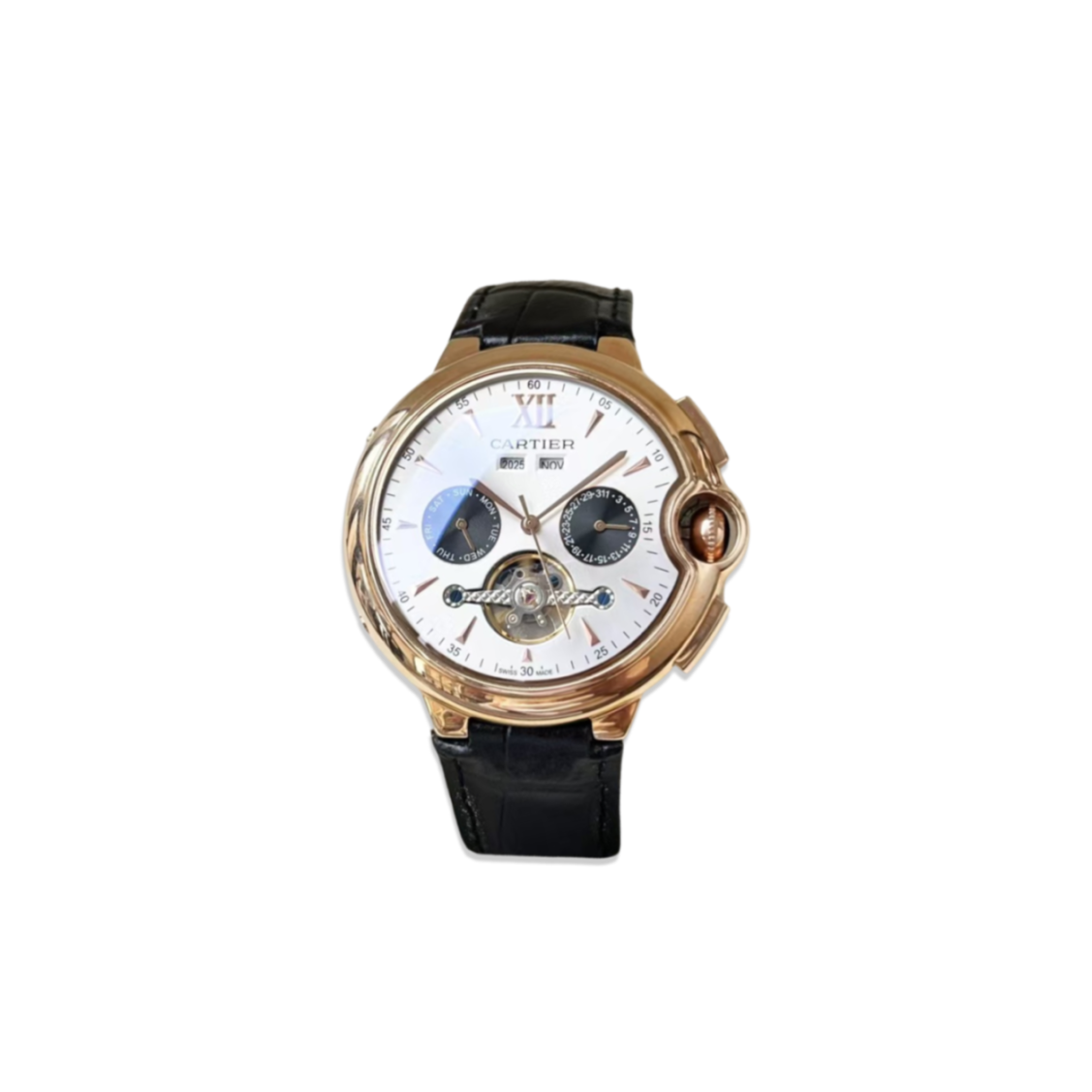 Ca*t1er ballon bleu tourbillon watch 44mm